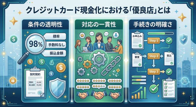 クレジットカード現金化における優良店