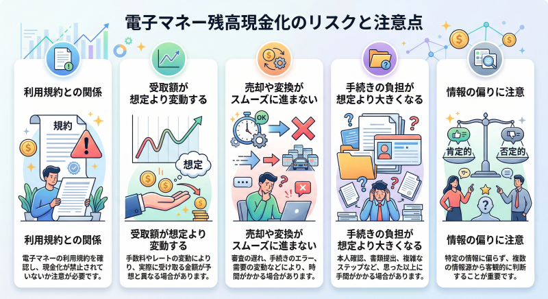 電子マネー現金化のリスク