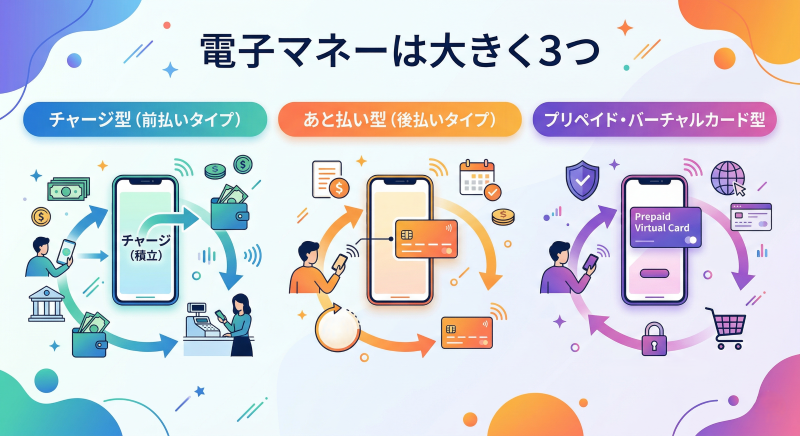 電子マネー現金化の種類