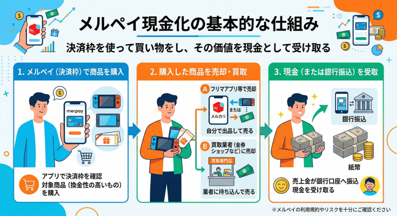メルペイ現金化の仕組み