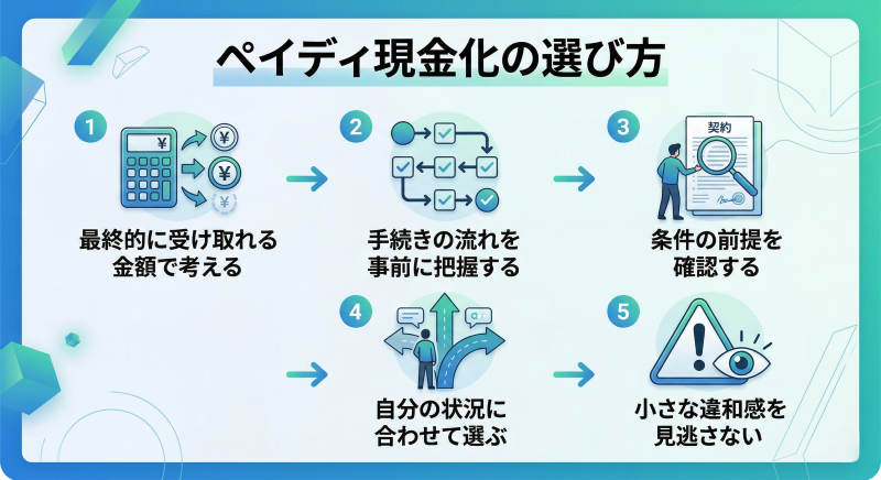ペイディ現金化の選び方
