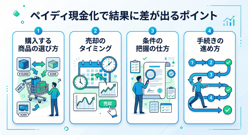 ペイディ現金化の差が出るポイント
