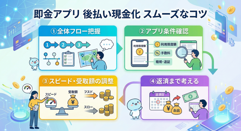 即金アプリ現金化がスムーズになるコツ