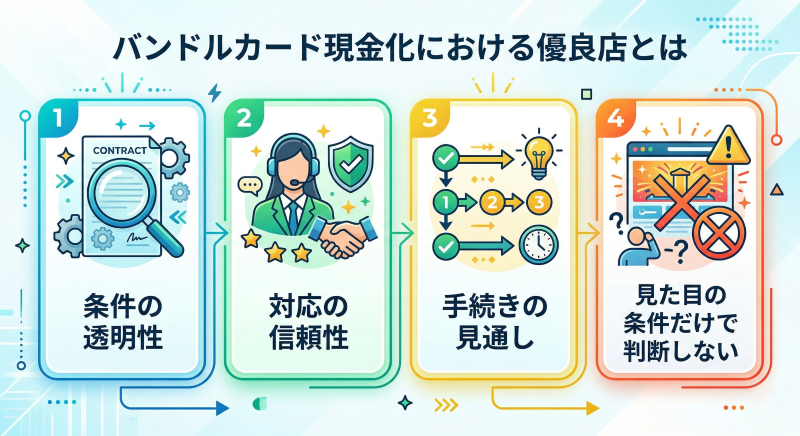 バンドルカード現金化の優良店とは